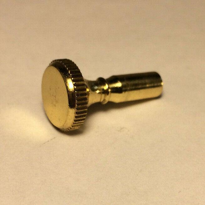 New 1" Solid Brass Knurled Lamp Key For Turn Knob Socket, 4 - 36F Tap, #TK924 - Stone Door Lamps