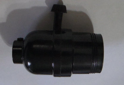 Leviton BAKELITE 3 - WAY TURN KNOB SOCKET UNO THREADED SHELL LAMP PART SO265 - Stone Door Lamps