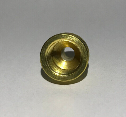 New 5/8" Height Unfinished Brass Pyramid Lamp Finial Knob, Bead Chain Hole ,1/8F