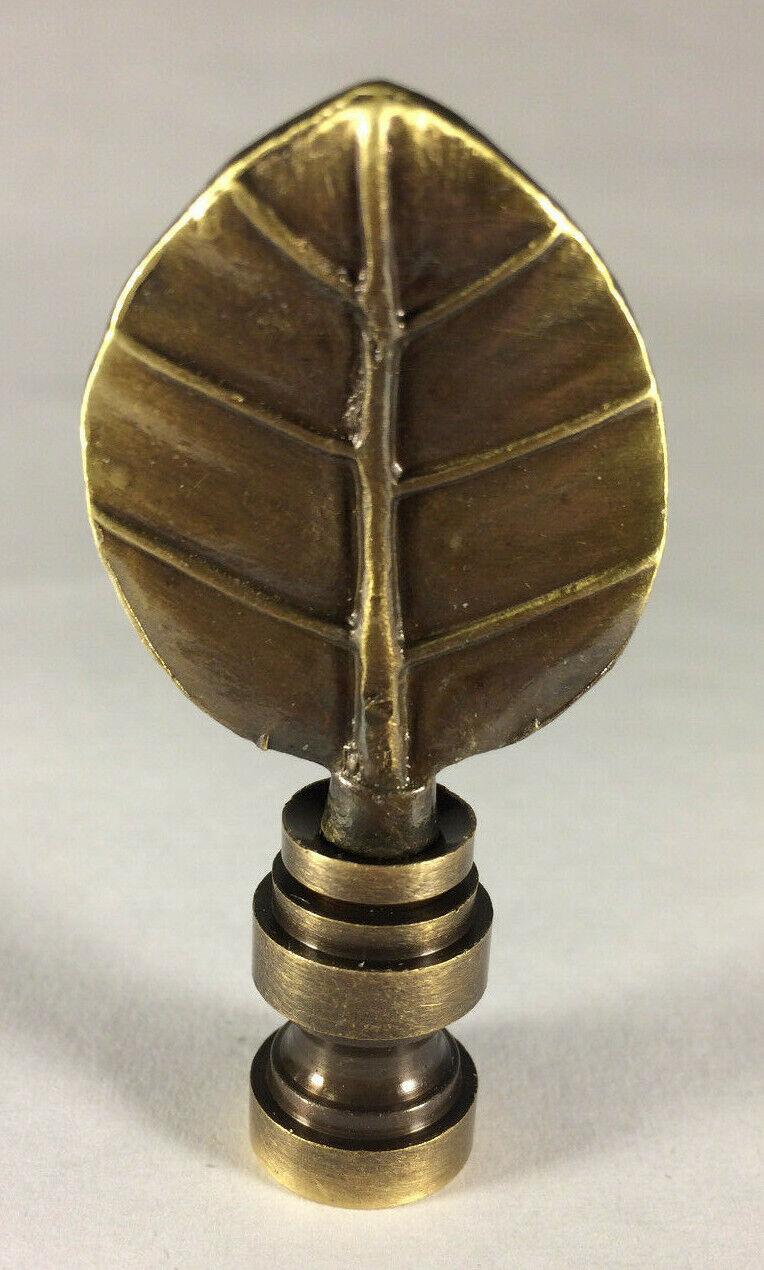 New 2 3/8" Tree Frog Cast Metal Lamp Harp Finial, Antique Finish 1/4 - 27F #LF239A - Stone Door Lamps