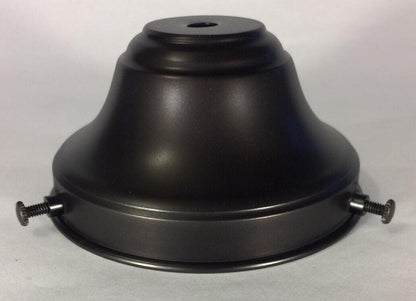 NEW Spun Brass Antique Bronze 4" Fitter Fixture Shade Holder With Set Screws 64A - Stone Door Lamps