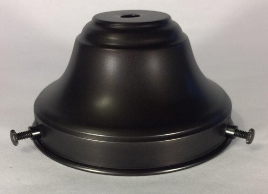 NEW Spun Brass Antique Bronze 4" Fitter Fixture Shade Holder With Set Screws 64A - Stone Door Lamps