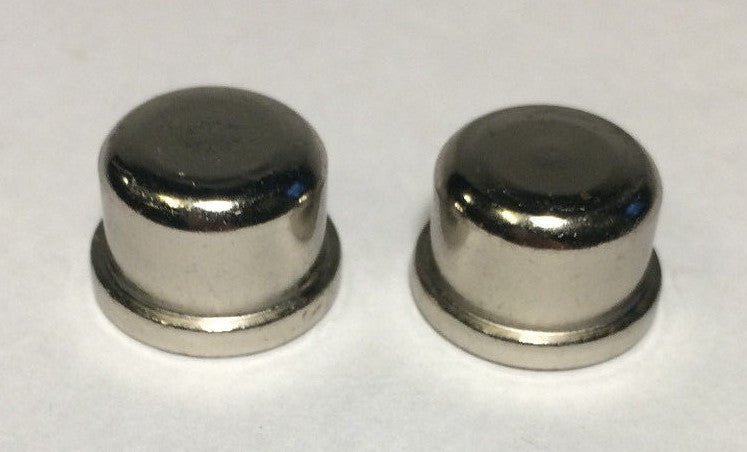 New 9/16" inch Nickel Plated Oil Glass Kerosene Lamp Finial Lot of 2