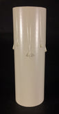 4" WHITE IVORY Paper Board Chandelier Standard CANDLE COVER with DRIPS  CC977I
