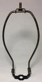 New 14" Lamp HARP Shade Holder w/Base, Antique Bronze Finish, Heavy Weight #66B - Stone Door Lamps