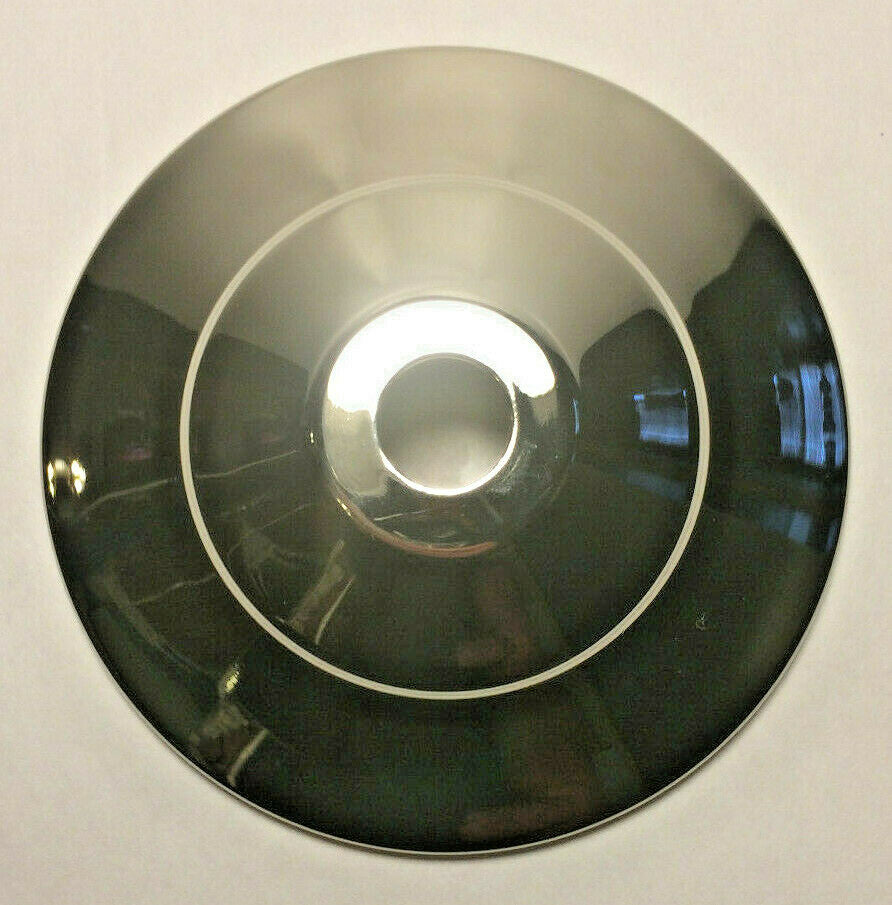 New 3 3/4" Polished Nickel Finish Spun Brass Vase Cap, Lamp Cap, 1/8 IP #VC610N