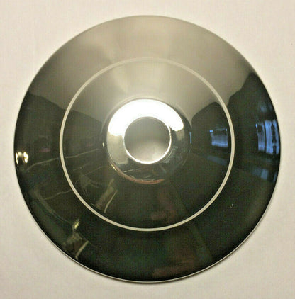 New 3 3/4" Polished Nickel Finish Spun Brass Vase Cap, Lamp Cap, 1/8 IP #VC610N