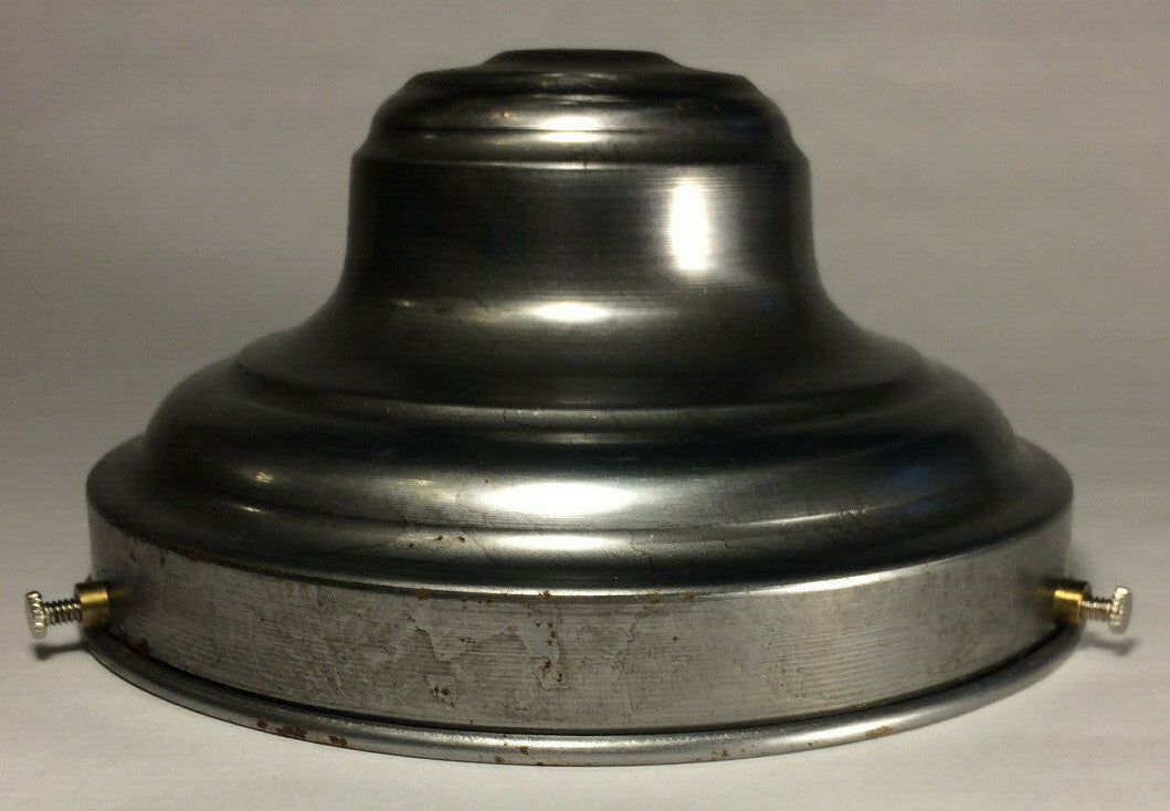 New Raw Steel 6" Fitter Fixture Shade Holder With Set Screws, 1/8 IP, #SH766S