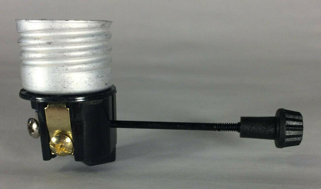New On/Off Turn Knob Lamp Socket Interior, E26, 2" Mandrel (Turn Knob) #SO200 - Stone Door Lamps
