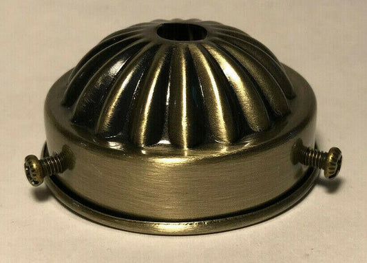 New 2 1/4" Fitter Steel Shade Holder, Antique Brass Finish, 1/8 IP #SH908A