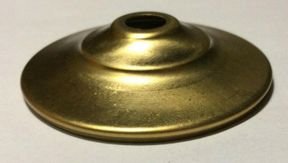 New 2 5/8" Solid Spun Brass Vase Cap, Lamp Cap, Unfinished Brass, 1/8 IP VC626U - Stone Door Lamps