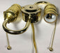 New Wired S - Type 2 - Light Lamp Cluster w/ Pull Chain Sockets, Brass Finish #LC412 - Stone Door Lamps