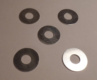 Lot of 5, 1" Regular Duty Steel Washer, Lamp Part 1/8 IP Slip, fits 3/8" pipe