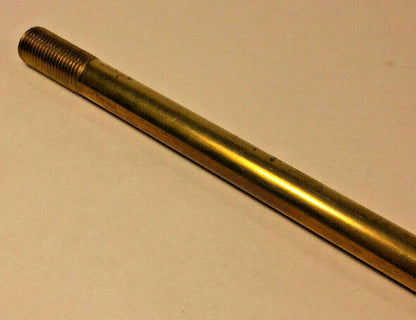 New 18" Solid Unfinished Brass Threaded Lamp Pipe, 1/8 IP (3/8") #BP337U - Stone Door Lamps