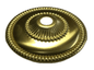 NEW 2 3/4" Stamped Unfinished Brass Bobesche, Slips 1/8IP (3/8"), 1/2" Height - Stone Door Lamps