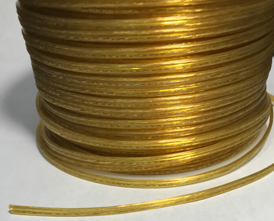 250 Ft. Clear Gold 22/2 Thin, Special Purpose 2 Wire Plastic Covered Lamp Cord