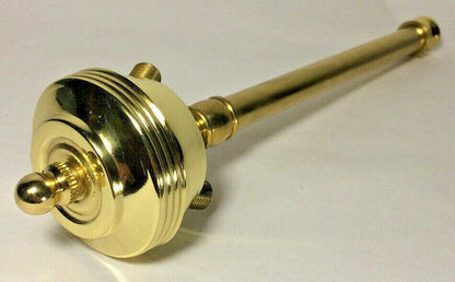 New 8.5" - 13" Adjustable Cluster, Solid Brass, Polished & Lacquered, #AC415 - Stone Door Lamps
