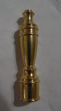 NEW 2 3/8" Brass Lamp Shade Harp Finial - Unfinished Brass 1/4 - 27F #FIN52U - Stone Door Lamps