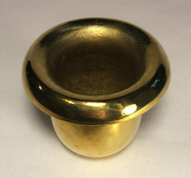 New Unfinished Solid Brass Decorative Socket Cover, Fits Standard Keyless Socket