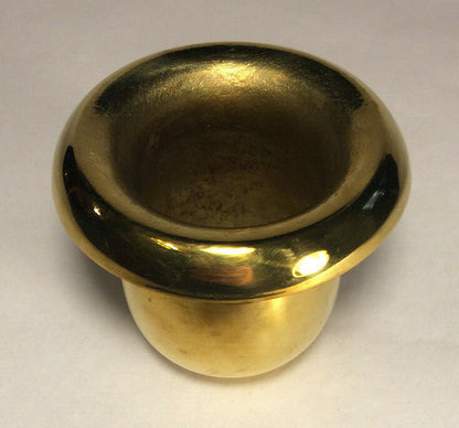 New Unfinished Solid Brass Decorative Socket Cover, Fits Standard Keyless Socket