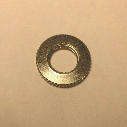 New Nickel Plated Brass Knurled Locknut, 1/8 IP Threads, 3/4" O.D. #LN720N