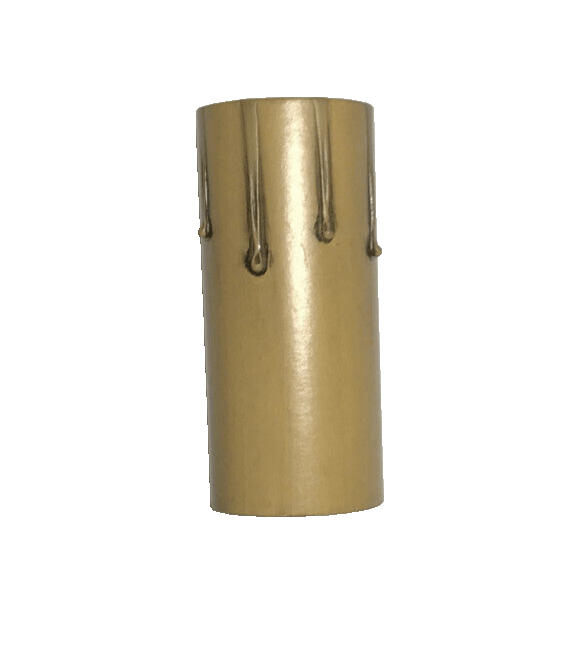 Antique Finish 3" Paper Board Candle Chandelier Lamp Socket Cover Standard 890A - Stone Door Lamps