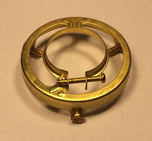 Brand New Solid Brass 2 1/4" Fitter, Clamp - on Type Lamp Shade Holder #SHH85 - Stone Door Lamps