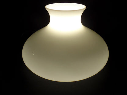 New 10" Fitter Opal White Glass Tam - O - Shanter Student Lamp Shade Plain Top SH100 - Stone Door Lamps