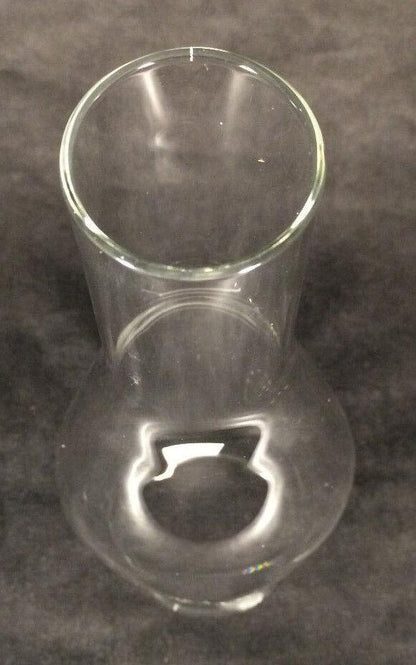 NEW 2 1/2" x 10" Clear Glass Kerosene Oil Lamp Duplex Chimney Oval Bulge #CH938 - Stone Door Lamps