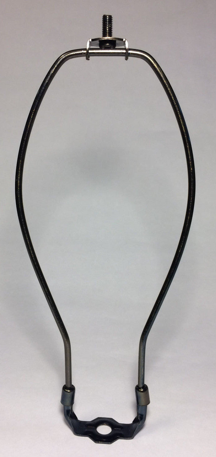 11" Brass Lamp HARP Shade Holder & Base for Lamp Repair Antique Bronze Finish