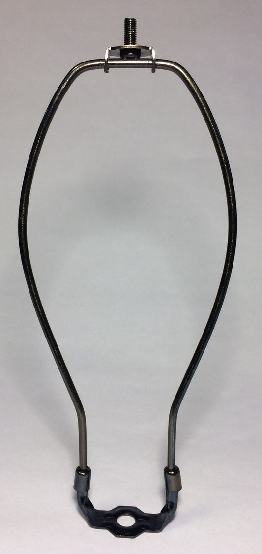 11" Brass Lamp HARP Shade Holder & Base for Lamp Repair Antique Bronze Finish