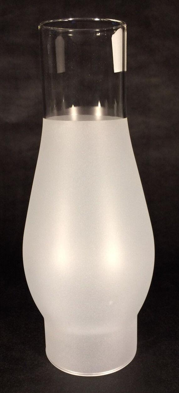 2 5/8 X 8 1/2 inch Kerosene Oil Lamp Frosted Glass Chimney for Rayo or CD Burner