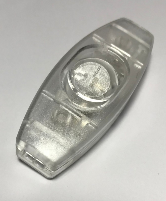 New Clear In Line Feed Through Rocker Switch, On-Off, For SPT-2 Lamp Cord #RS422