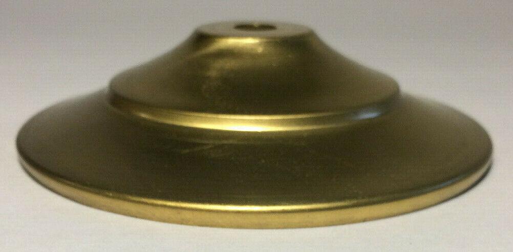 New 4 1/8" Solid Spun Brass Vase Cap, Lamp Cap, Unfinished Brass, 1/8 IP VC628U - Stone Door Lamps