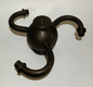 New 3 Spiral Arm Heavy Brass Antique Bronze Lamp Cluster, 5" Across 1/8F #LC459B - Stone Door Lamps