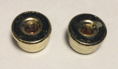 New 9/16" inch Brass Plated & Lacquered Oil Glass Kerosene Lamp Finial Lot of 2