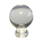 New Clear Acrylic Ball Lamp Harp Finial, 1 5/8" ht. 1/4-27F Tap (1/4") #LF389