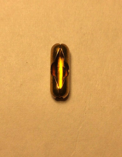 New #6 Brass Beaded Chain Connector With Antique Brass Finish #BC601A