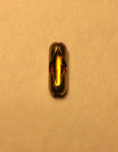 New #6 Brass Beaded Chain Connector With Antique Brass Finish #BC601A