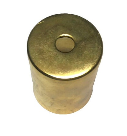 New 2 5/16" Unfinished Brass Lamp Socket Cup For Medium Base Sockets, 1.72" Dia. - Stone Door Lamps