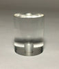 New Clear Acrylic Cylinder Shaped Lamp Harp Finial, 1 1/2" ht. 1 1/4" dia #LF328