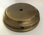 New 4" Diameter Lamp Base, Modern Style Solid Spun Brass, Flared Antique Finish