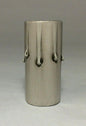 New 2" Antique Style Paper Board Candle Cover, Silver Leaf, Candelabra #CC971K - Stone Door Lamps