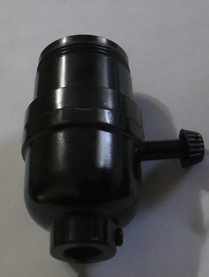 Leviton BAKELITE 3-WAY TURN KNOB SOCKET UNO THREADED SHELL LAMP PART SO265