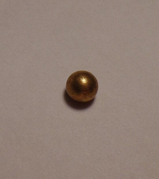 New 3/8" Diameter Brass Ball Finial, Cap, Unfinished Brass, 8/32F Tap #BB001U