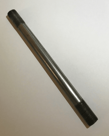 New 6 1/4" Seamless Steel Threaded Lamp Pipe, Rod, 1/8 IP (3/8") #SP307 - Stone Door Lamps