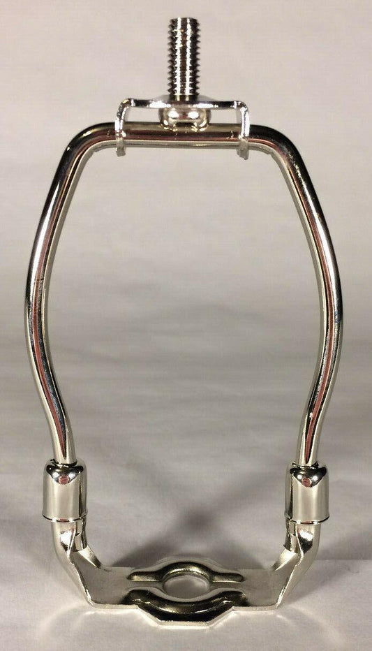 New 4" Nickel Plated Miniature Lamp Harp Shade Holder, Regular Weight, #HAR30N