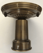 New Antique Brass Bead Chain 3 Hole Shade Ceiling Light Fixture Hardware Set - Stone Door Lamps