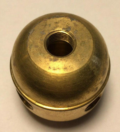 New Large Turned Brass 2 Pc. Cluster Body, 4 Light, 1/8F Tap, Unfinished #CB452A - Stone Door Lamps