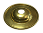 NEW 2 5/16" Stamped Unfinished Brass Bobesche, Slips 1/8IP (3/8"), 5/16" Height - Stone Door Lamps
